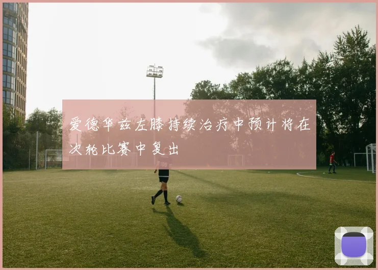 爱德华兹左膝持续治疗中预计将在次轮比赛中复出